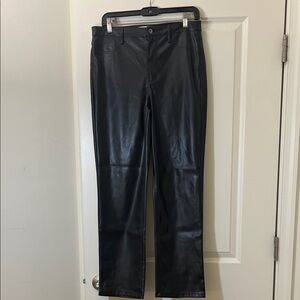 No Boundaries Black Faux Leather Trousers